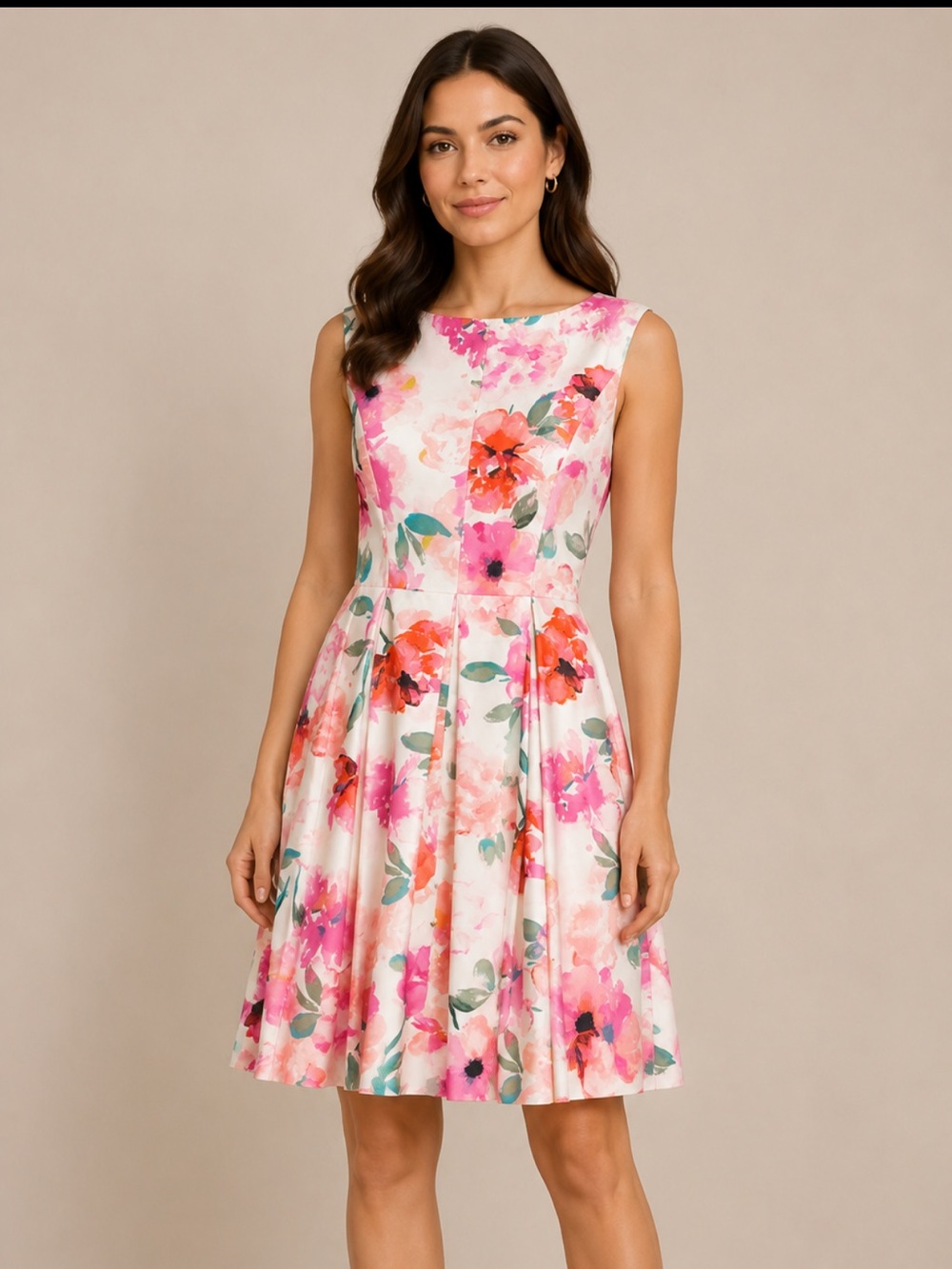Small Donna Morgan White Floral Fit-and-Flare Dress
Wedding Guest Garden party